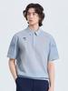 CHALLENGER Men'S Mono-Edge Hybrid Collared Short Sleeve Woven Top Stone Grey