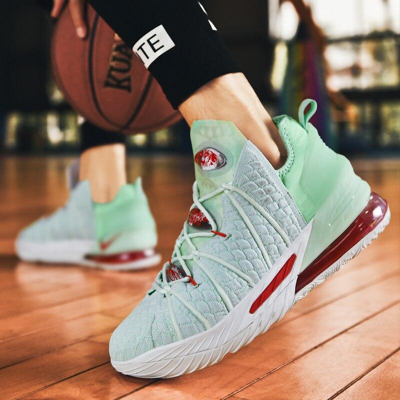 Design Nou Unisex Negru Profesional Air Pantofi de Baschet Pentru Bărbați Femei Streetball Modă Lux High Air Adidași Bărbați Coșuri