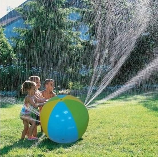 75cm Inflatable Water Spray Beach Ball for Kids – Outdoor Summer Play Toy
