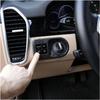 Interior Headlight Switch Frame Cover Sticker Trim Compatible for Porsche Cayenne 2018-2023 Real Carbon Fiber Car Styling Interior Accessories(Red)