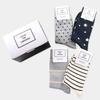 Sagseudeolaenggwiji Essential Pattern Socks 4-Set