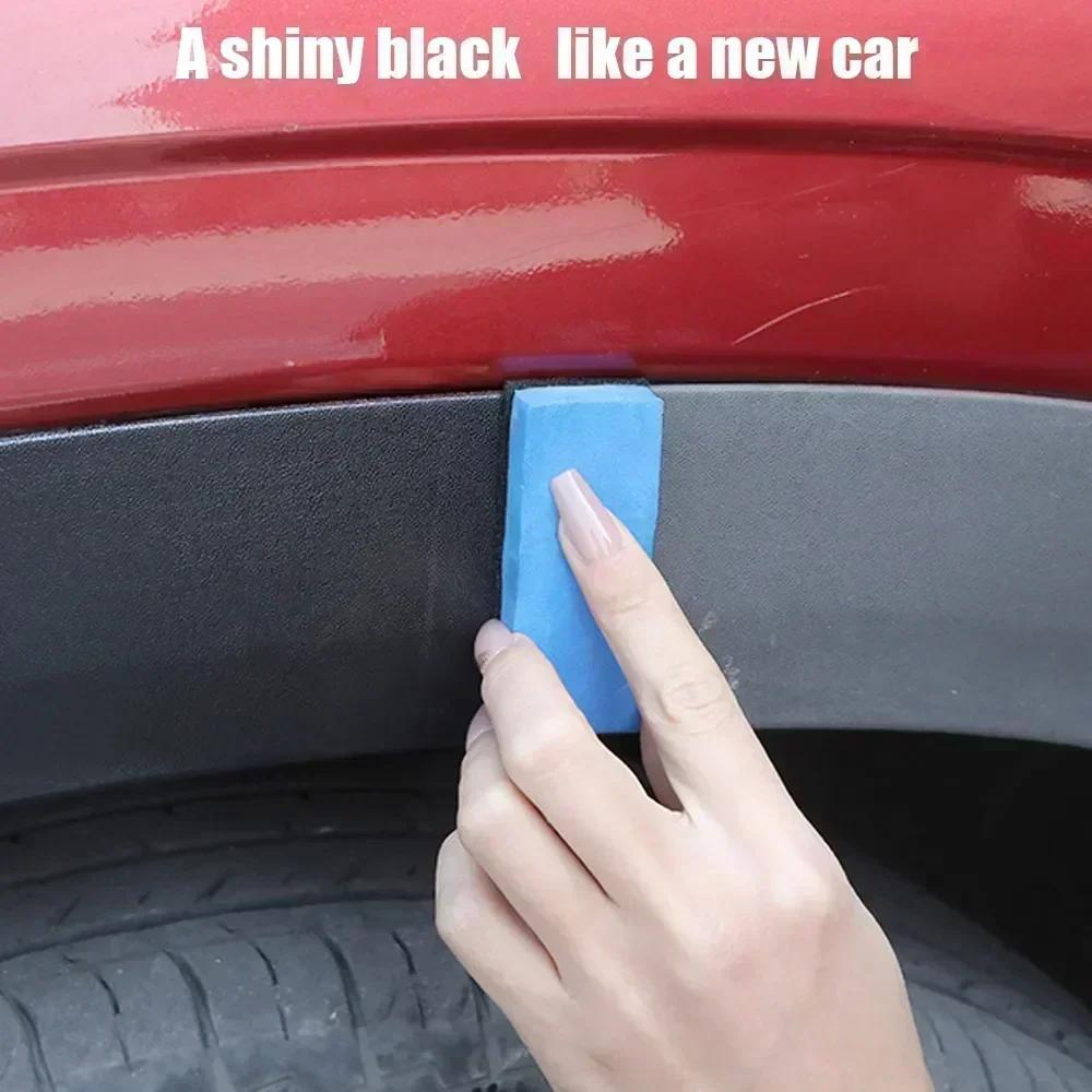 10PCS Car Ceramic Coating Sponge Applicator Glass Nano Wax Coat Sponges Blue Square Sponge and Cloth Car Cleaning Brush