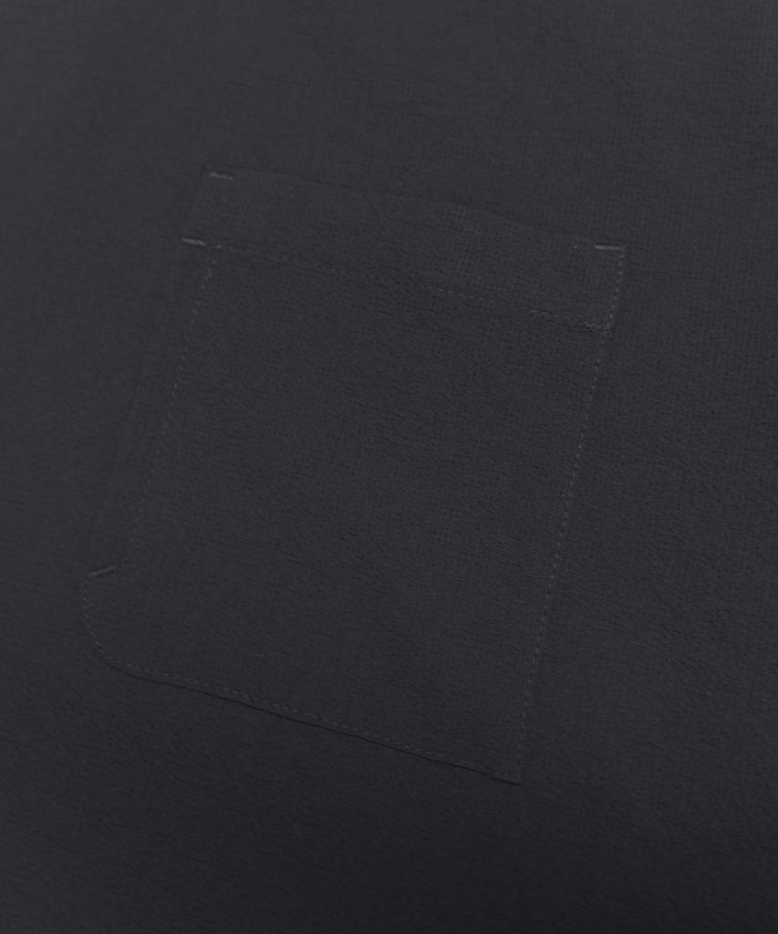 BIRBANTE Seersucker Aero Stretch T-Shirt - Black