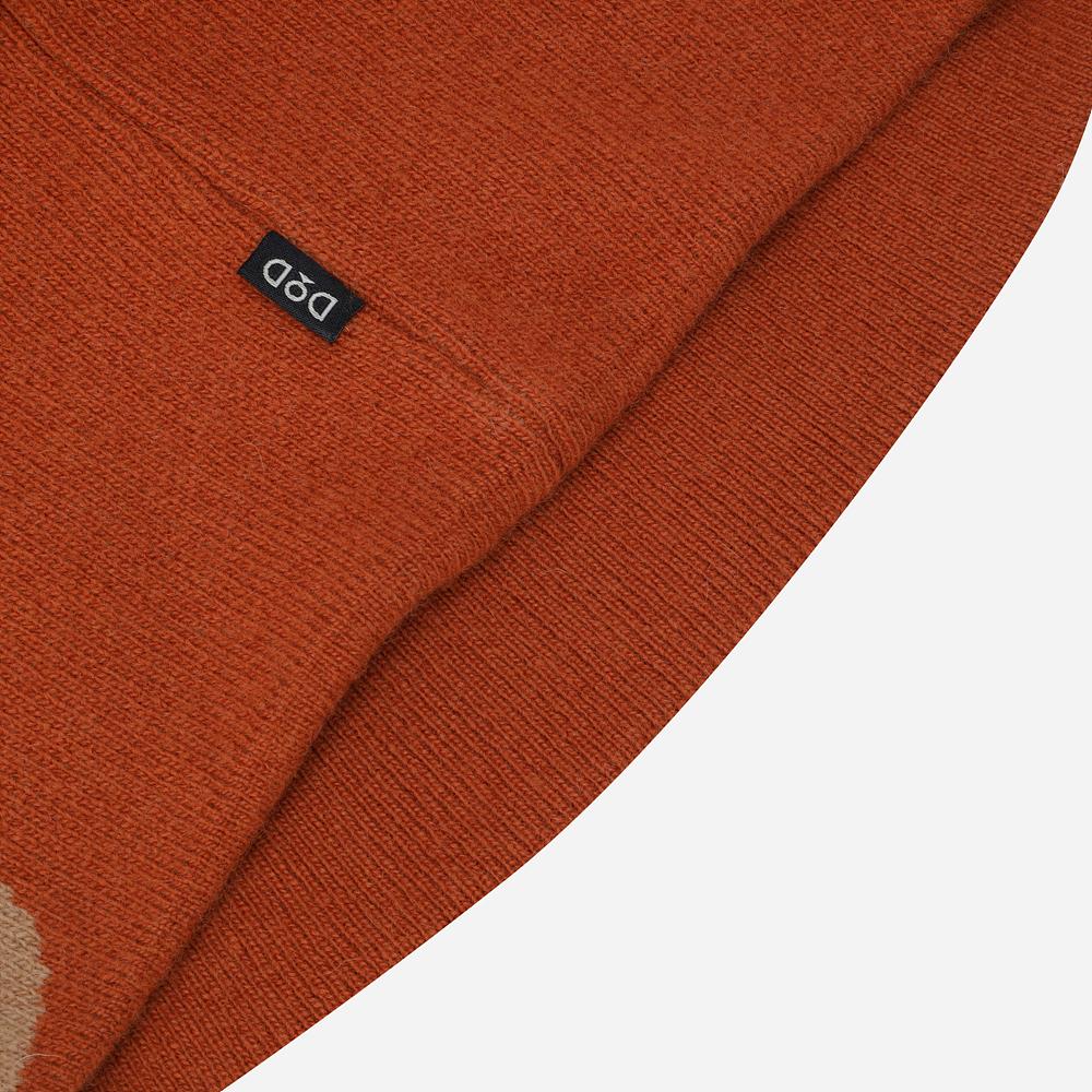 DOD Lambswool Jacquard Beanie (D.Orange)