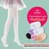80D Spring/Summer Velvet Girls' Ballet Over-the-Knee White Dance Tights