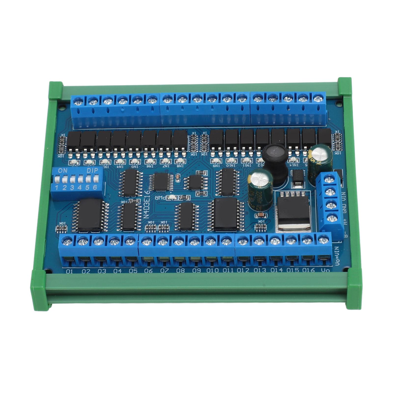 

PLC Expansion Board 16 Input 16 Output DC 6.5 to 30V Maximum 19200BPS RS485 Remote Control Switch