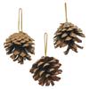 Natural Pine Cone for Christmas Tree Decoration (Pack of 6) | Christmas Ornaments Props | Christmas Decorations Items for Home Office