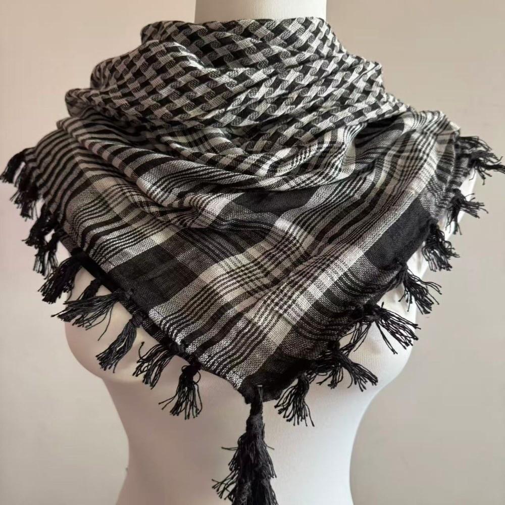 with Tassel Arab Shemagh Wrap Style Headscarf Arabic Scarf Head Neck Scarf  Costume Events A