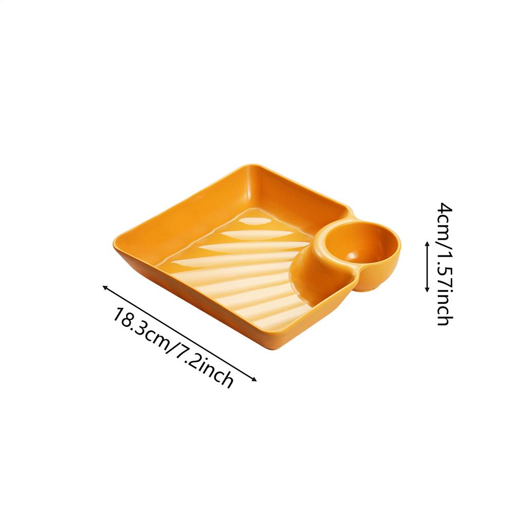 4pcs Multi-functional Sauce Divider Tray Small Serving Tray Snackle Container Snack Tray With Dip Charcuterie Tray Dessert Plate