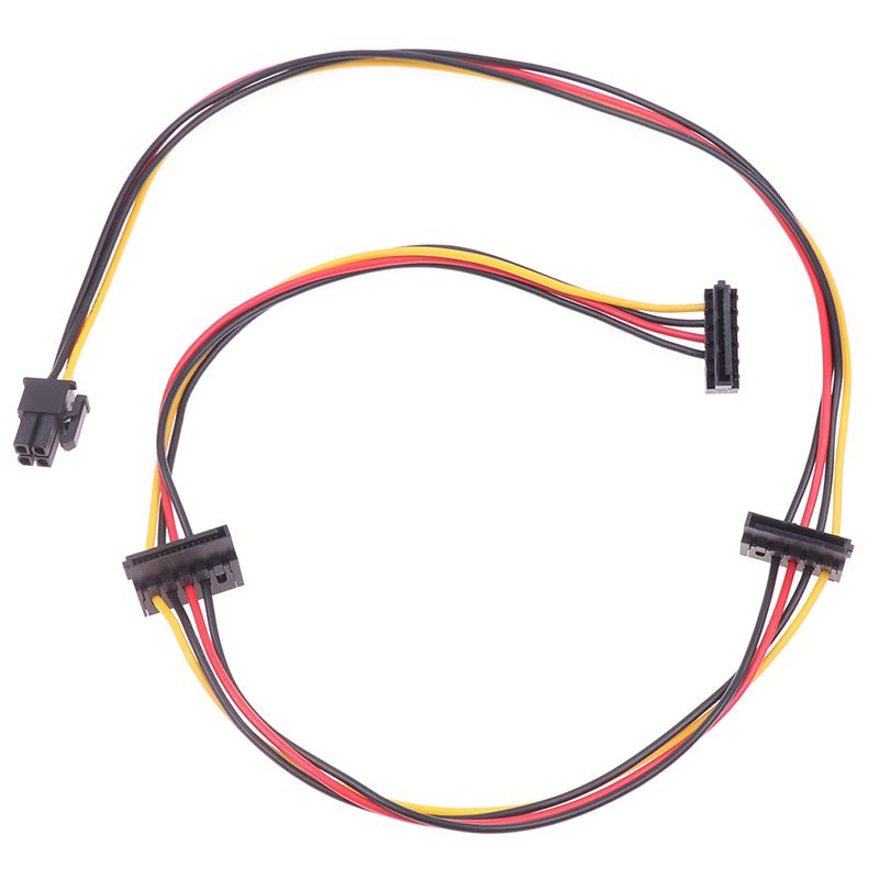4Pin To 2-Port HDD SSD SATA Power Socket Cable Conector For 6000 6200 6300 8000 8100 8200 Computer Mainboard ATX PSU