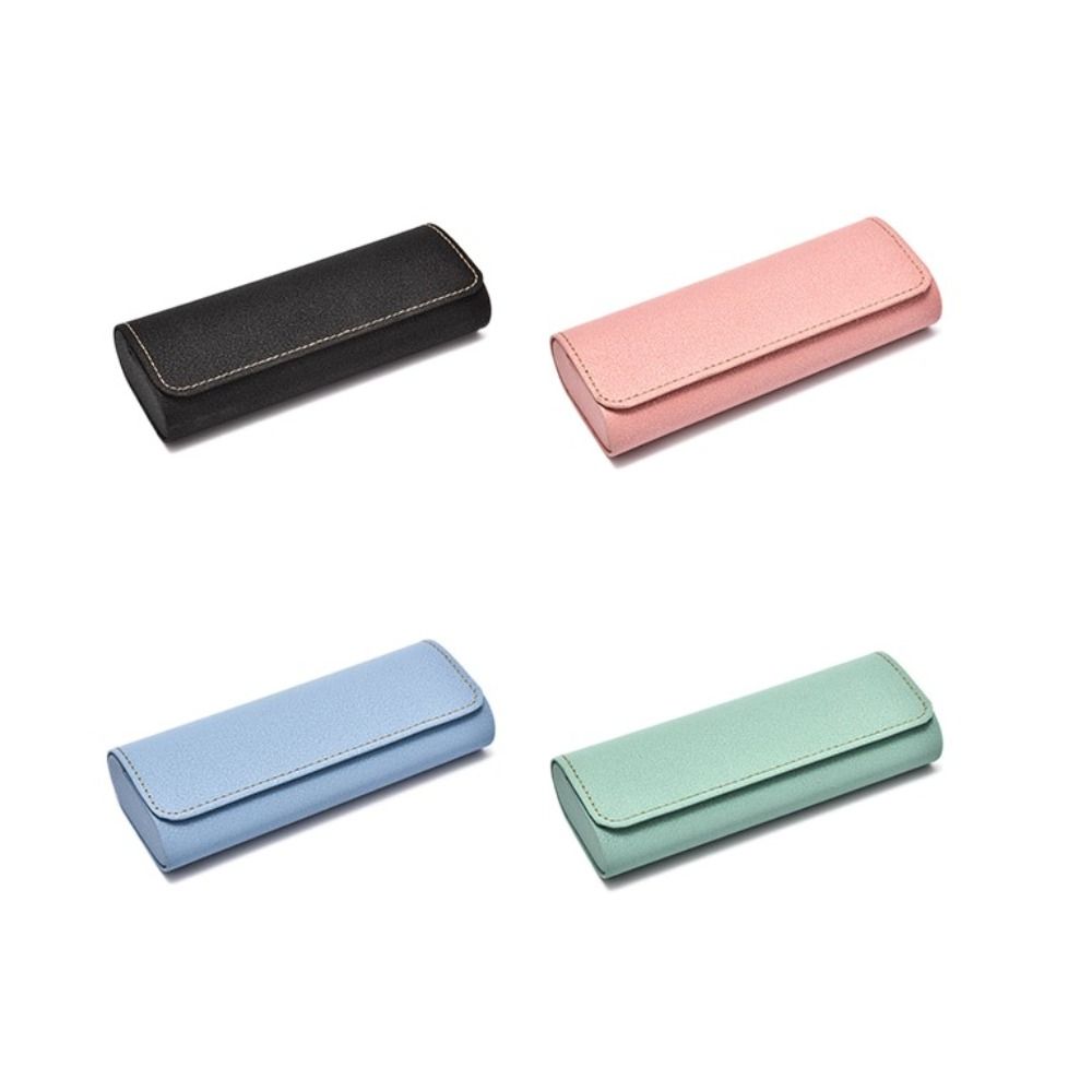 Anti-fall Pressure PU Leather Glasses Box Reading Glasses Eyewear Protector Case  Female