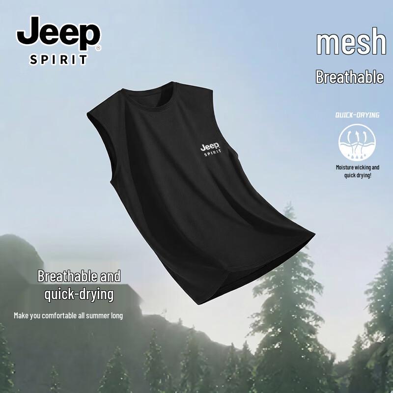 JEEP SPIRIT Men s Summer Moisture-Wicking Breathable Tank Top 2XL