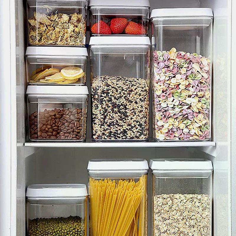Food-Grade Press-Type Vacuum-Sealed Kitchen Storage Container for Coffee Beans And Grains