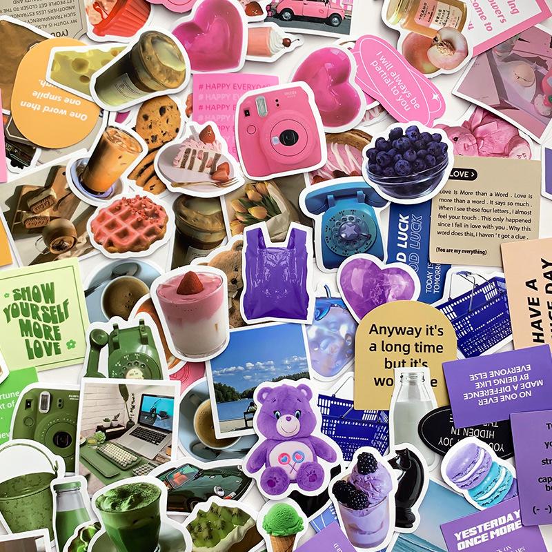 Zaomo Leisure Dream Journal & Suitcase Sticker Pack - Simple Ins Style DIY Material