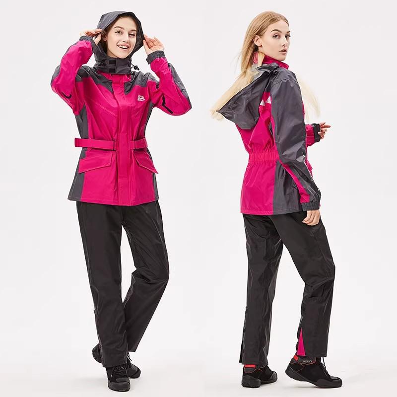 Men's Full-Body Waterproof Motorcycle Riding Suit - Rainproof, Touring, Split Type