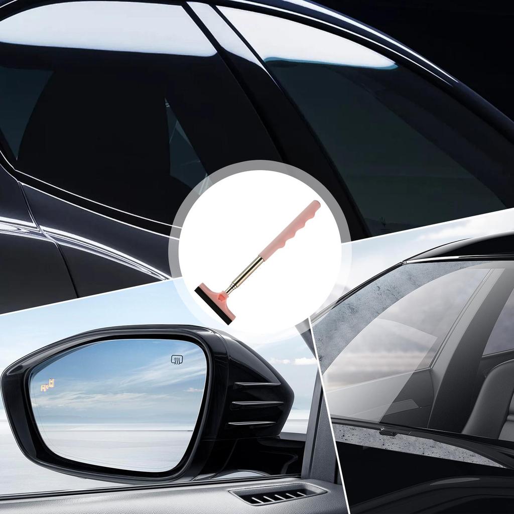 Window Squeegee For Car Telescopic Glass Squeegee Cleaner Portable Mirror Wipers For Truck Vehicle SUV Sedan Outdoor Daily