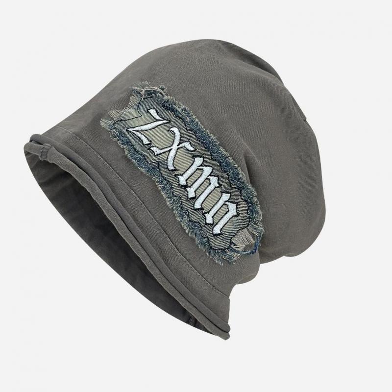 Spring Summer Hats For Women Beanie Vintage Embroidery Punk Baggy Cap Fashion Accessories Headwrap