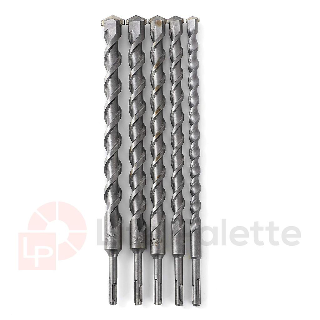 Life Palette Concrete Drill Drill 350mm Total Set of SDS Hammer Drill Impact Drill Bits Bits, Bits, 16-28mm Diameter, Length, 5, Bits,