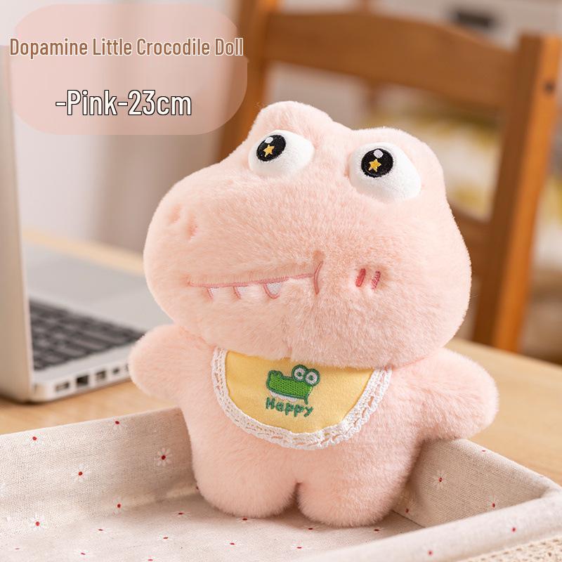 

Cute Alligator Plush Toy for Kids - Dopamine Comfort Doll 23 cm жёлтый
