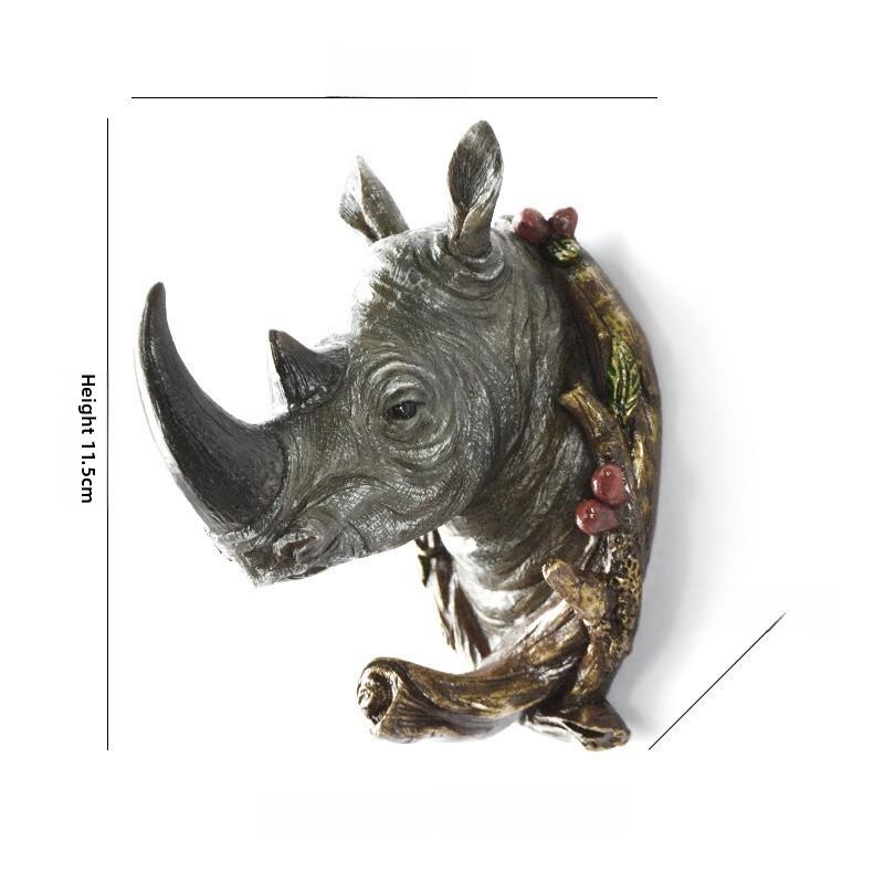 Wall Head Animal Hook Resin Decorative Hanger For Home Bedroom Office Decor