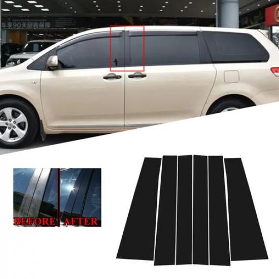 Best Pillar Posts Door Window Trim Cover Decorative For Toyota Sienna 2010-
