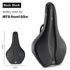 Bicycle Saddle Hollow Breathable Soft Seat Cushion MTB Shock Absorbing Non-Slip Leather Road Bike Lightweight Saddle