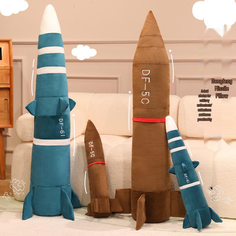 Dongfeng DF-5C Missile Plush Toy - Dormitory Pillow & Children's Birthday Gift