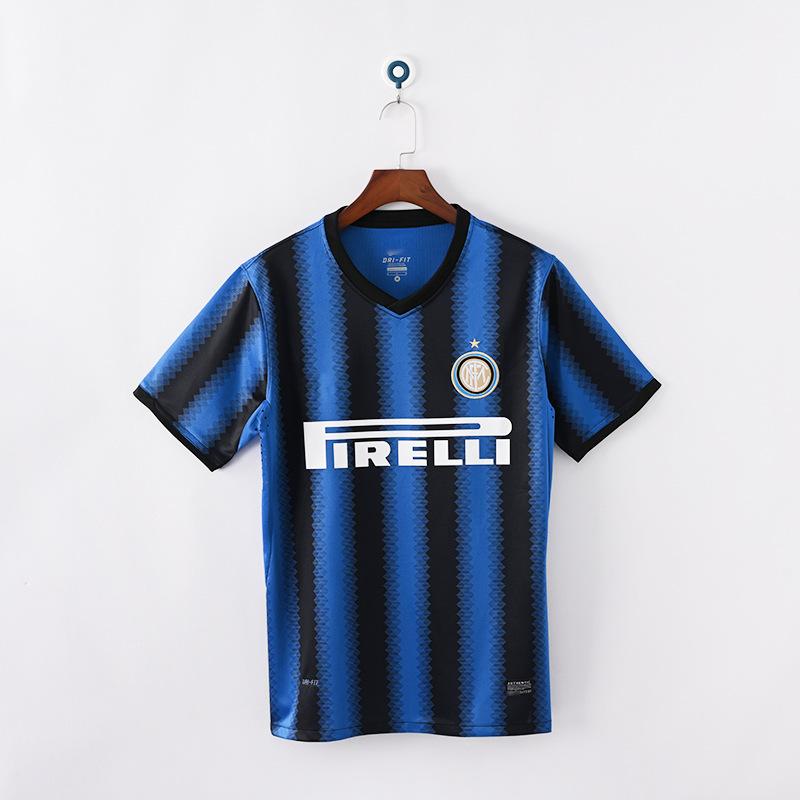 0910 Inter Retro Full Series Jersey, Champions League Home and Away Long-sleeved Football Jersey, Commemorative Print Jersey