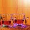 Changing Color Cup Love Heart Cup with LED Light Colorful Cups Drinking Cup Wine Cups PP Texture Suitable for Wine