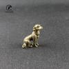 Copper Dog Big Figurines Interior Home Decor Furnishings Handmade Solid Brass Animal Statue Decrations Car Ornament Craft