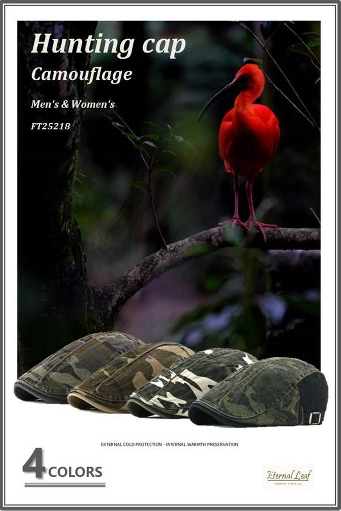Lovecká čepice maskovací, pro přežití, velikost FT25218 [Eternal Leaf] pro muže i ženy (03.Khaki)