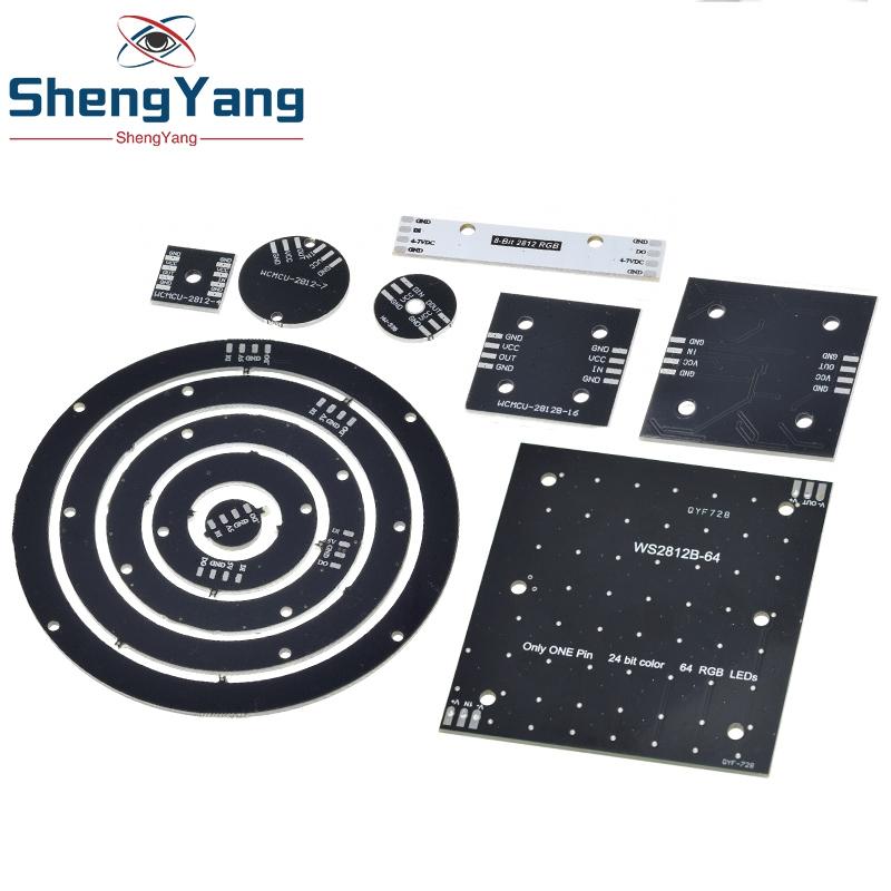 4 8 12 16 channel WS2812 WS2812B WS 2811 5050 RGB LED Lamp Panel Module 5V 1Bit 4Bit 8Bit 12Bit 16Bit 24Bit Rainbow LED Precise