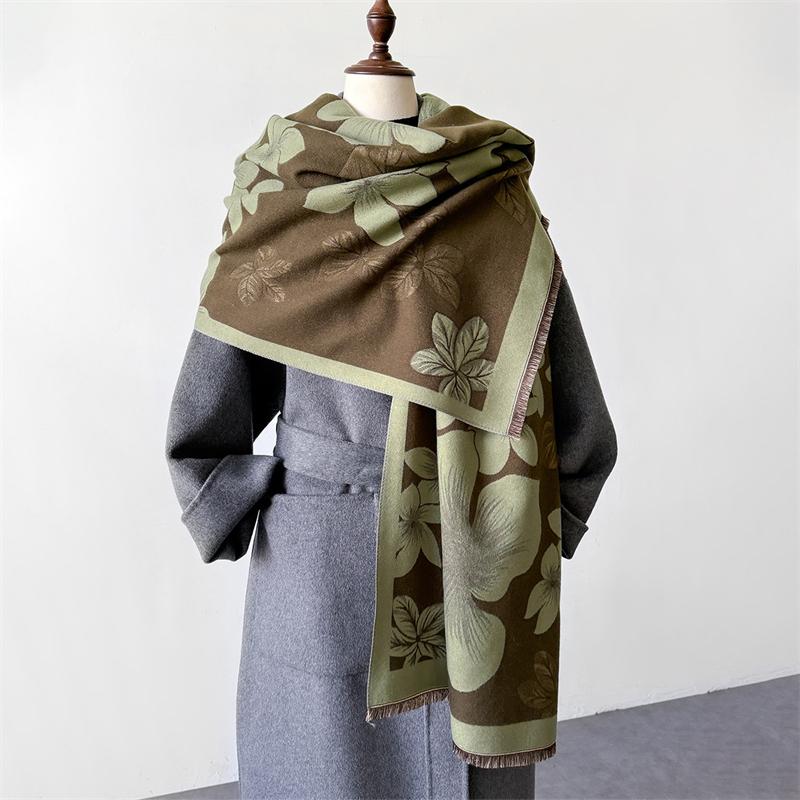 Neu Winter Schal Schals Wrap Design Kaschmir Schal Frauen Warme Mode Pashmina Femal Poncho Halstuch Echarpe Bandana