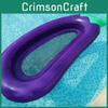 Eco-friendly Purple Pvc Eggplant Floating Mat With Foldable Lounge Chair