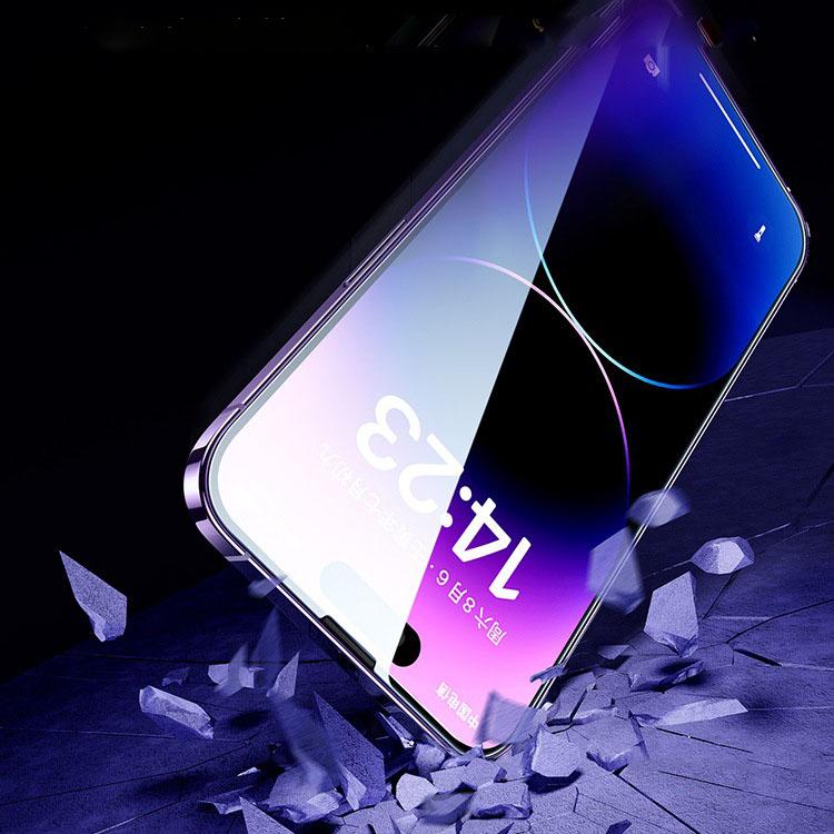 3pcs Anti Spy Anti Blue Light Tempered Glass Screen Protector For iPhone 15 Pro Max 16 14 Plus 13 12 11 XR Full Coverage HD Phone Screen Film