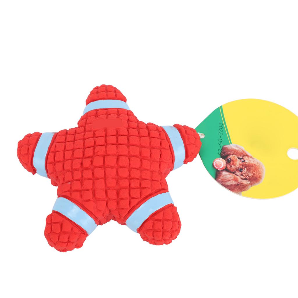 Giocattoli Squeaky per Cani Giocattolo Resistente Durevole per Cani Stella Marina Rossa Giocattoli da Masticare per Cuccioli per Addestramento Pulizia Denti