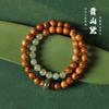 Elegant and Refined High-polish Kukhe Tianyu Jade Bracelet for Men and Women, Natural Color, Bodhi Hand-held Prayer Beads Bracelet