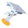 Trolley Brake Floor Lock Iron Galvanized Trolley Cart Lock with TPU Pad for 3in Casters