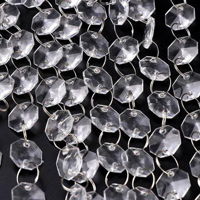 5M Kristallpärla Hängande Hänge DIY Åttkantig AkrylPärla Gardin Delikat Kristallpärla Girlang Bröllopsdekoration