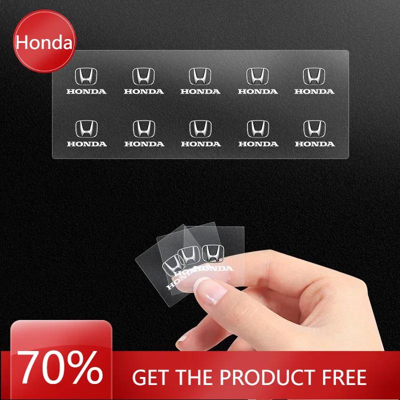 For Honda Car Interior Sticker Central Control Decals Emblem Badge For Honda Mugen Power TypeR Jazz City Civic Inspire Accord FI