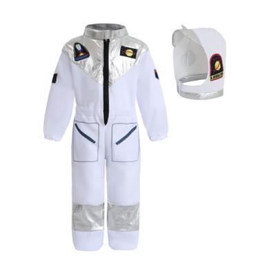 Jungen Cartoon Astronauten Cosplay Kostüm, Halloween Verkleidung Einteiler Overall & Hut, Kinder Verkleidungsoutfit Für Karnevalsparty