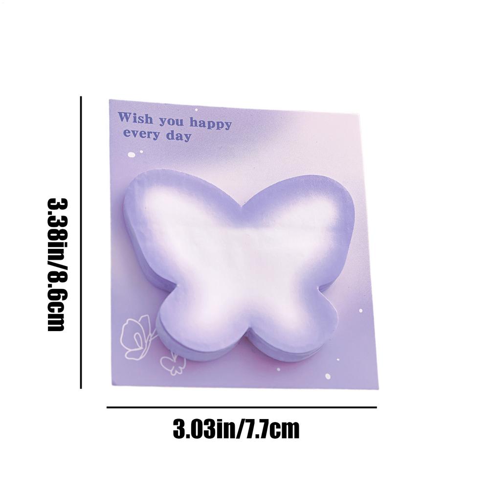 Gradient Sticky Notes Special-shape Sticky Notes with Halo Effect High Aesthetic Student Stationery Memo Pads Kawaii Stationery