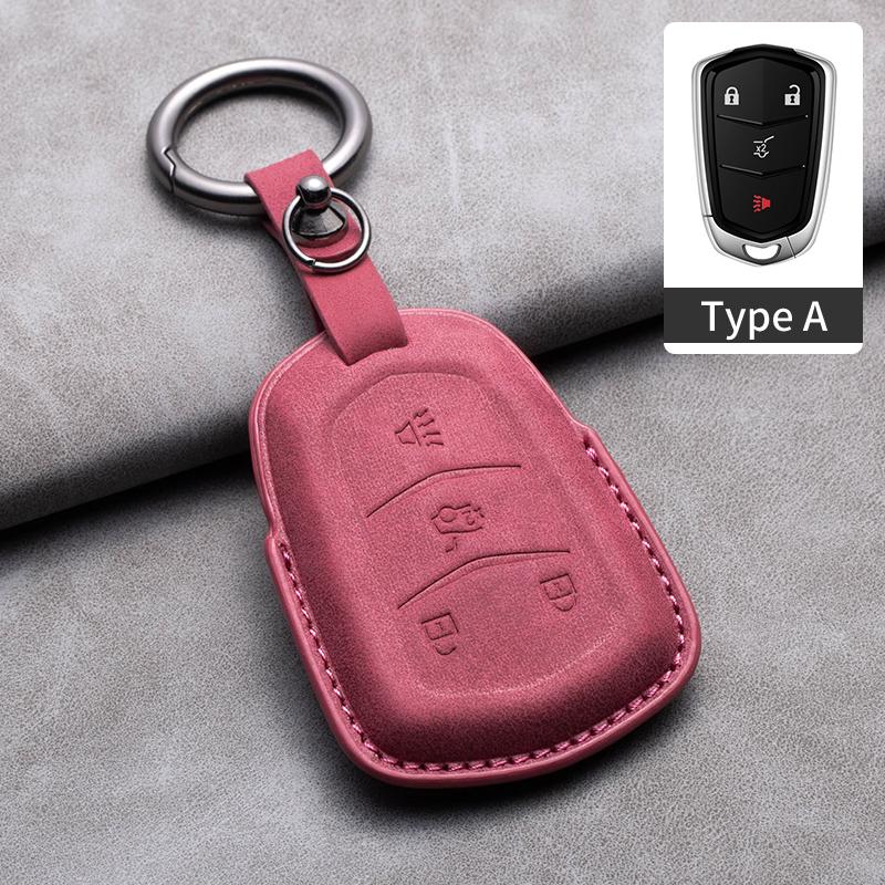 New Sheepskin Car Remote Key Cover Case Shell For Cadillac ATS-L XTS XT5 CTS CT6 ATS 28T SRX Escalade 2015 Styling Accessories