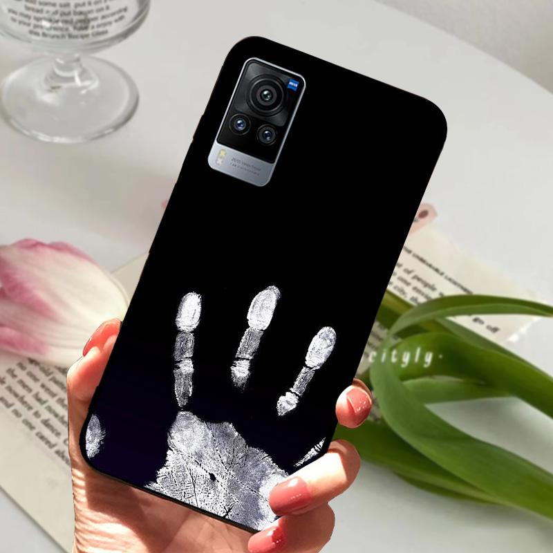 For VIVO X60 Pro 5G Case V2046 V2047A Cartoon Cute Matte Silicone TPU Soft Phone Cover For Vivo X60 X 60 Shockproof Coque Bumper