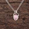 Pink Cat'S Eye Stone 925 Sterling Silver Elegant Sisters Gift Trendy New Pendant PP-56-36