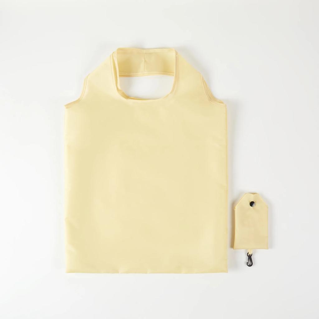 Shopping Bag for women men Solid Color Eco-friendly Folding Reusable Portable Shoulder Handbag Polyester for Travel Grocery