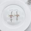 4 Pairs Bowknot/Star/Heart Ear Drop Colorful Dangle Earrings Stylish Decorations