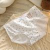 5Pcs Cotton Crotch Lace Flower Panties Bowknot Underwear for Women Soft Sweet Floral Briefs  Gifts