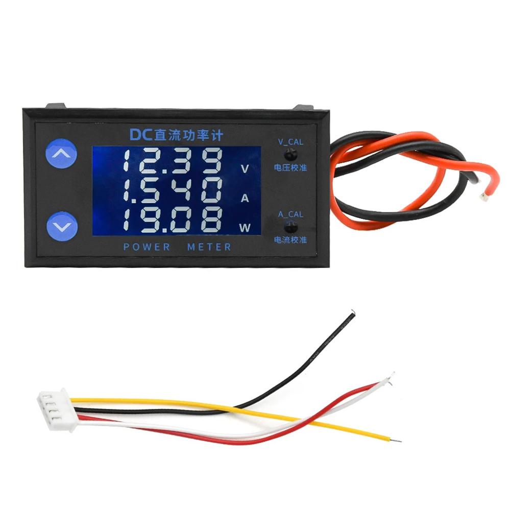 1pc DC8-12V 10A 4-digit LCD Power Meter Voltmeter DC0-500V Digital Current Tester Electrical Instruments