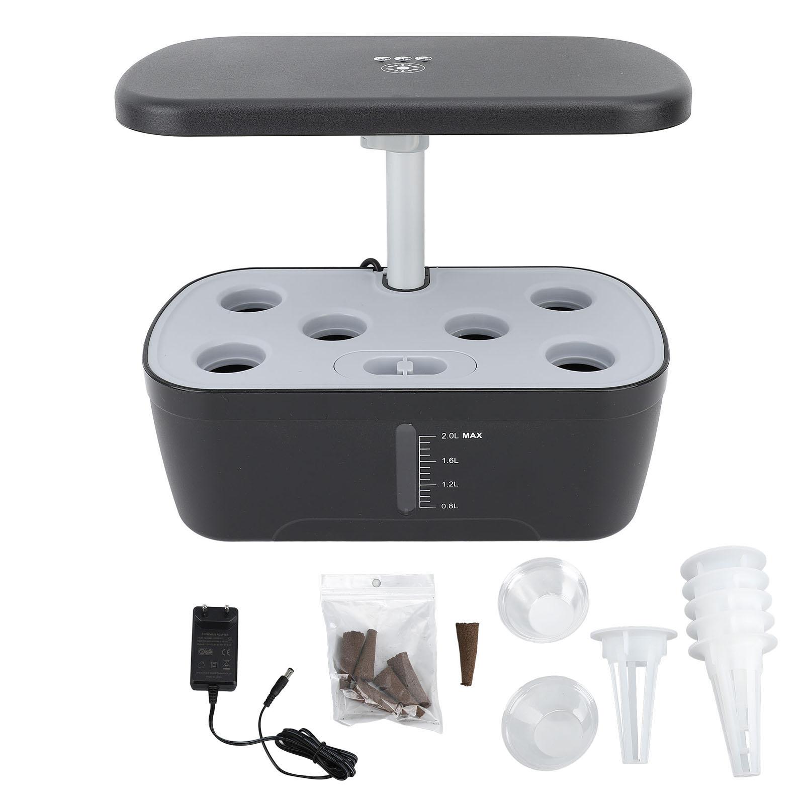 

Система выращивания гидропоники для внутреннего сада, набор для проращивания растений из 6 стручков с гидрофоническим освещением чёрный